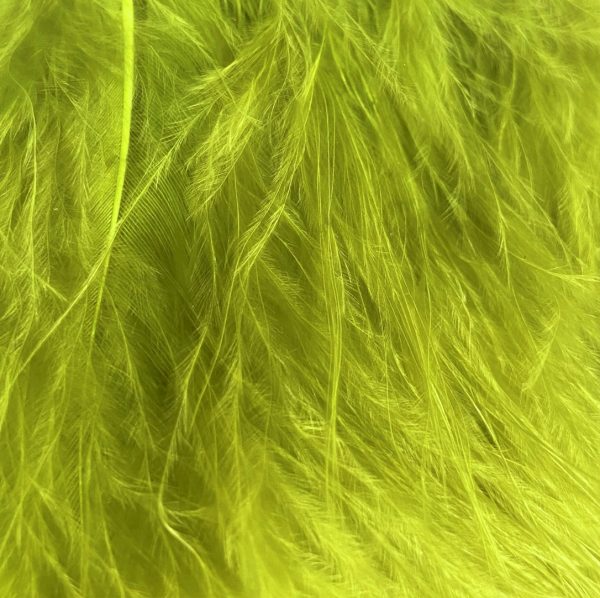 Fulling Mill Premium Marabou Bloods Fluorescent Yellow Chartreuse